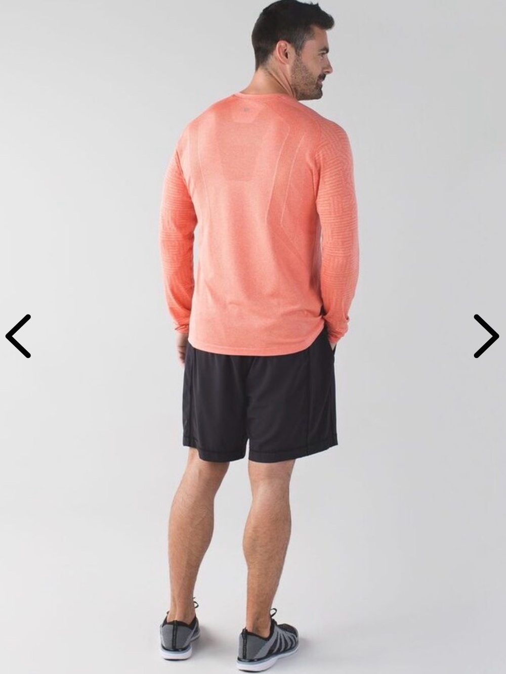 Lululemon Mens Metal Vent Tech Long Sleeve Tee Heathered Duck Sauce - Picture 2 of 15